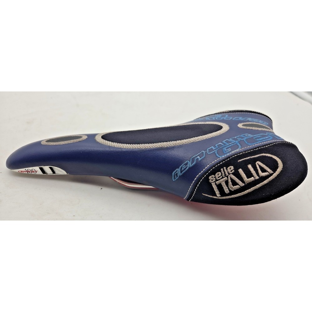 SELLE ITALIA GEL BLACK VINTAGE SADDLE SEAT SEATPOST ROAD RACING BIKE Century 100